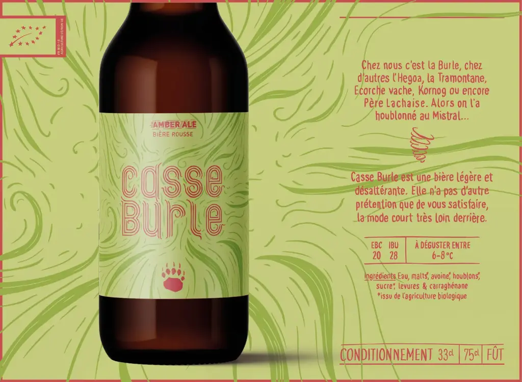 L'Agrivoise - Casse burle 33cl (bière rousse)