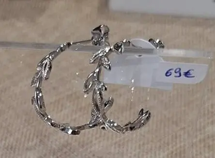 UN BIJOU A PARIS - Boucles d'oreilles Arbre de vie BO - Laiton finition argentée (1288-208-0TU)