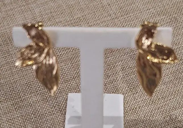 UN BIJOU A PARIS - Boucles d'oreilles longues Garance BO - Laiton finition or (1877-500-0TU)