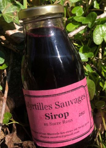 Sandra Chapus - Sirop myrtilles sauvages